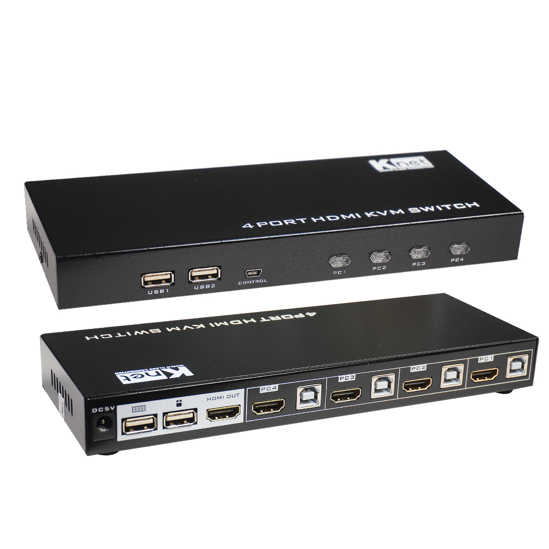 سوییچ 4 پورت HDMI کی نت مدل K-SWKH404