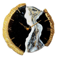 ساعت دیواری رزینی مدل سه تکه دفرمه