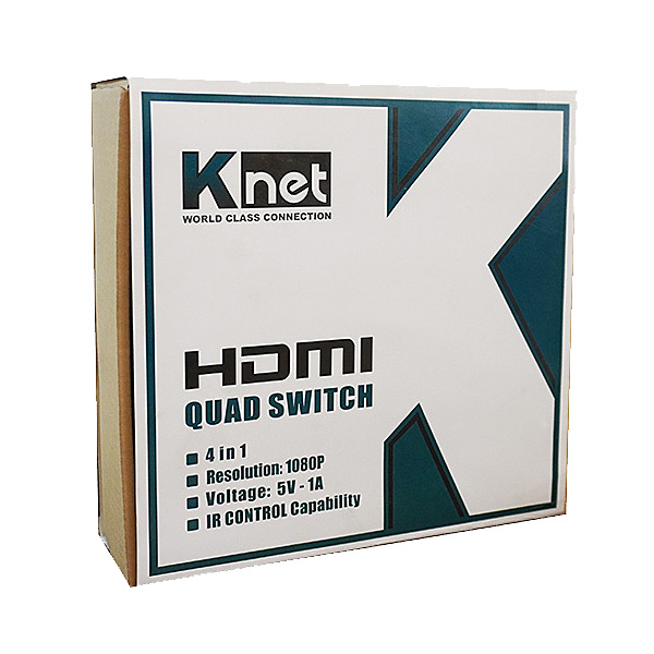 سوییچ کواد ۴ پورت HDMI کی نت مدل K-S614