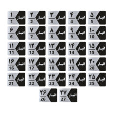 تابلو راهنما طرح شماره انبار مدل GNS527 مجموعه 27 عددی