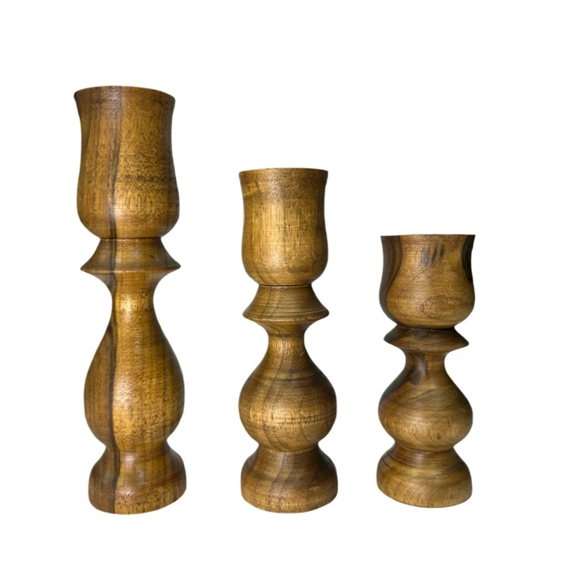 جاشمعی چوبی کد 106 مجموعه 3 عددی