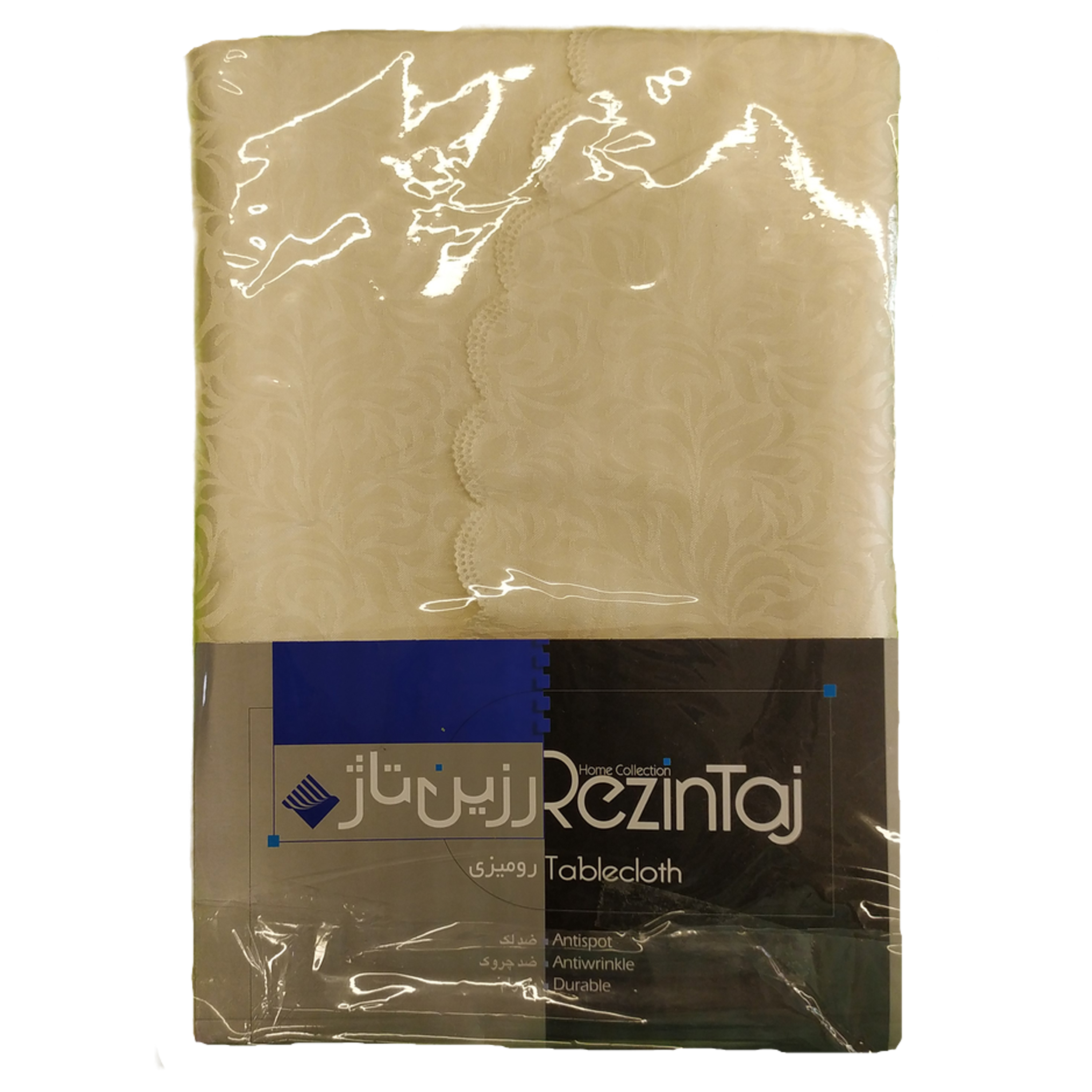 رومیزی رزین تاژ مدل پراگ گرد سایز 200x200 سانتی‌متر