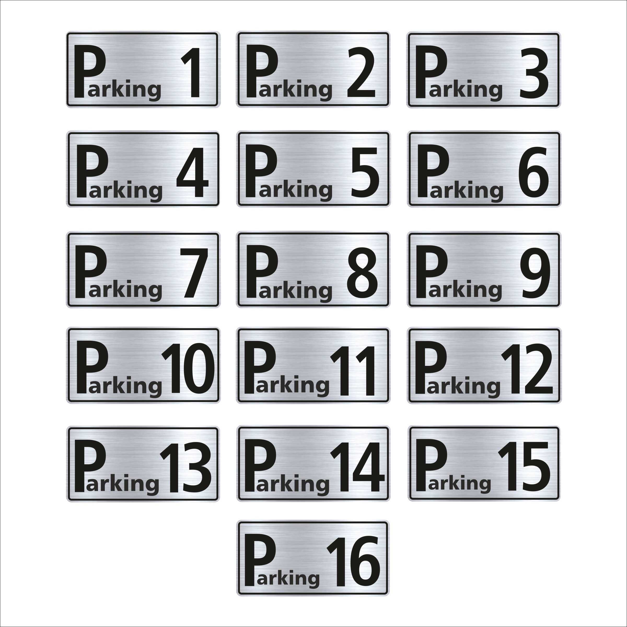 تابلو راهنما طرح پارکینگ مدل GNS616 مجموعه 16 عددی