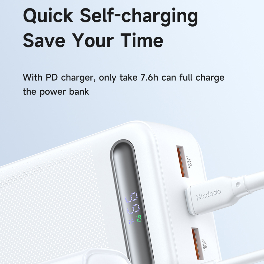 پاوربانک مک دودو مدل MC-391 ظرفیت 30000 میلی آمپر ساعت