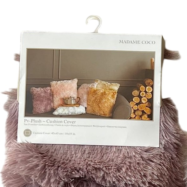 کاور کوسن مادام کوکو مدل Plush سایز 45x45 سانتی متر
