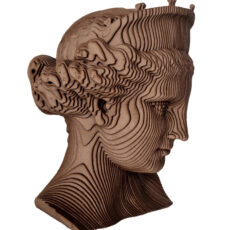 مجسمه چوبی طرح پارامتریک هلن مدل S980