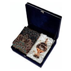 ست هدیه نگارستان نیلی مدل مس و ترمه کد almas24