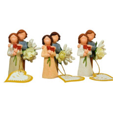 مجسمه مدل گیفت عقد و عروسی طرح زوج بسته 25 عددی