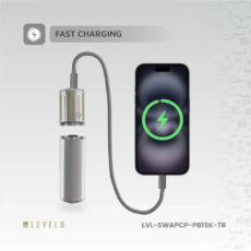 پاوربانک لِولو مدل LVL-SWAPCP-PB15K-TR ظرفیت 15000 میلی آمپر ساعت