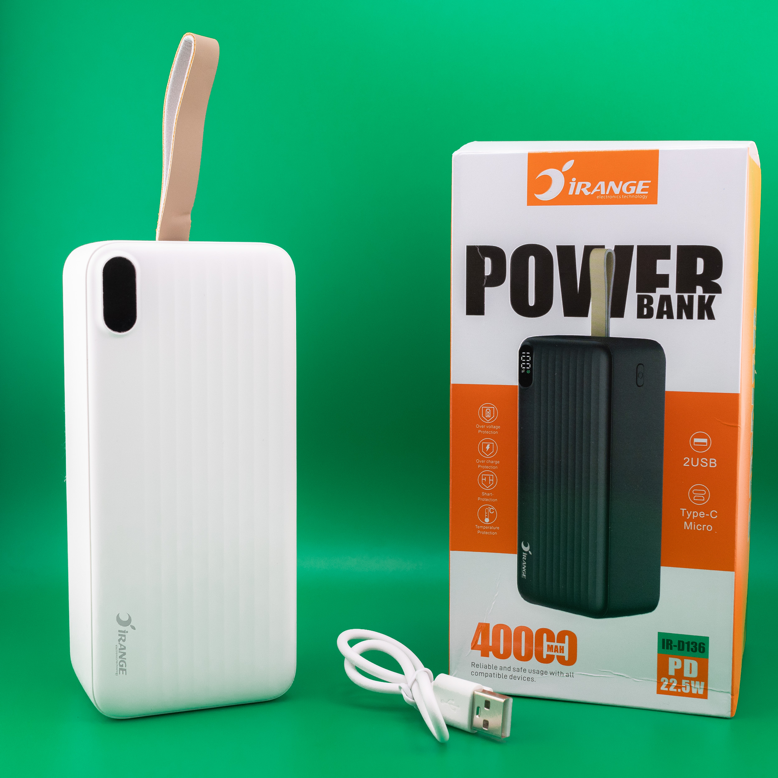 پاوربانک آیرنج مدل IR - D136 ظرفیت 40000 میلیآمپرساعت