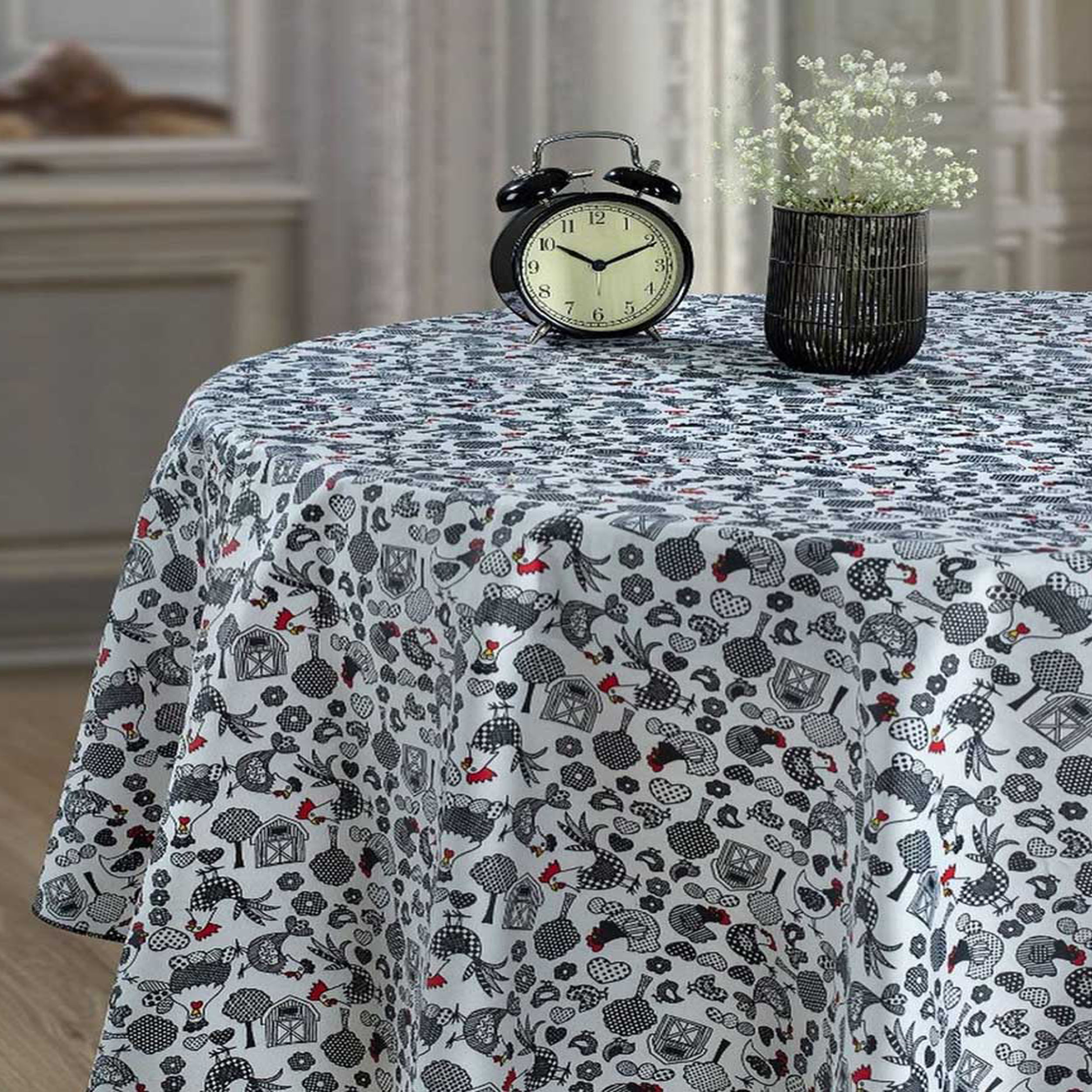 رومیزی رزین تاژ طرح خروس کد 250