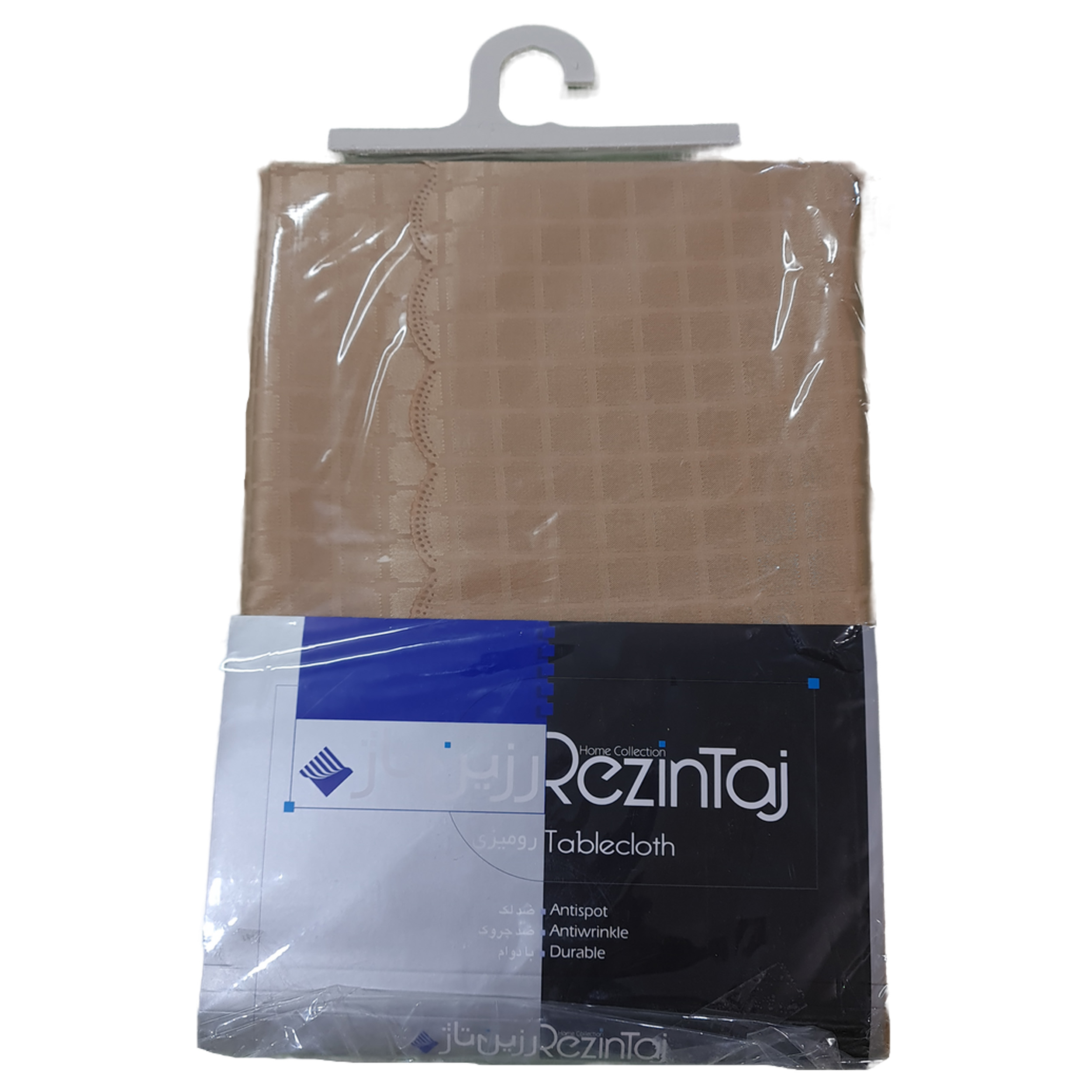 رومیزی رزین تاژ مدل چهارخانه سایز 220x150 سانتی‌متر