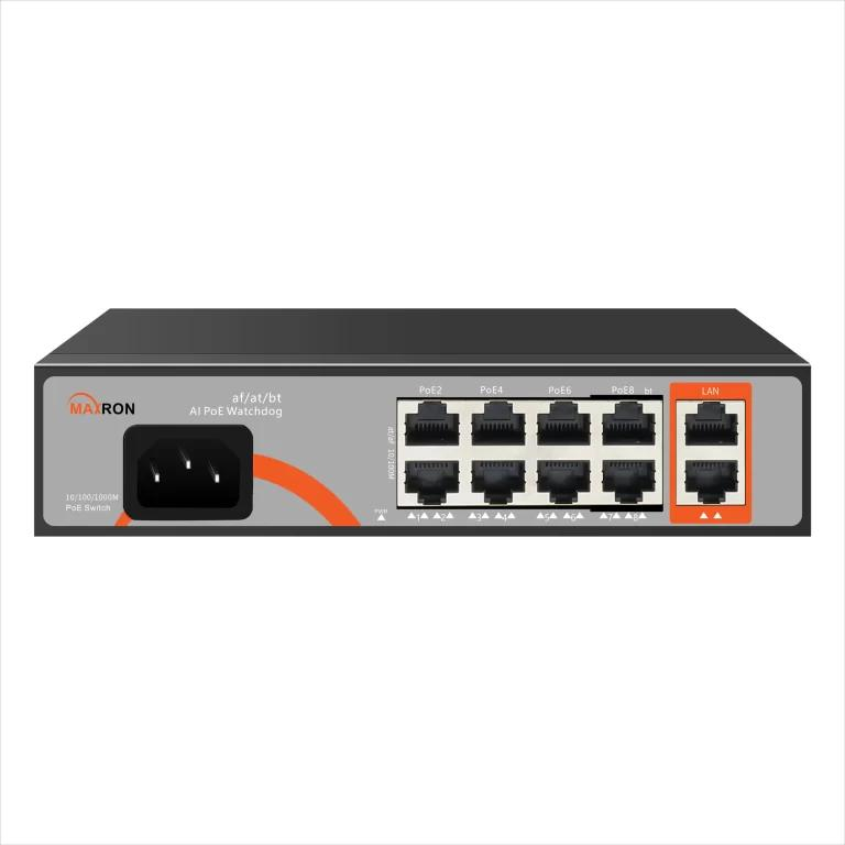 سوییچ هشت پورت POE مکسرون مدل MSW 3008FP 2GL 120I