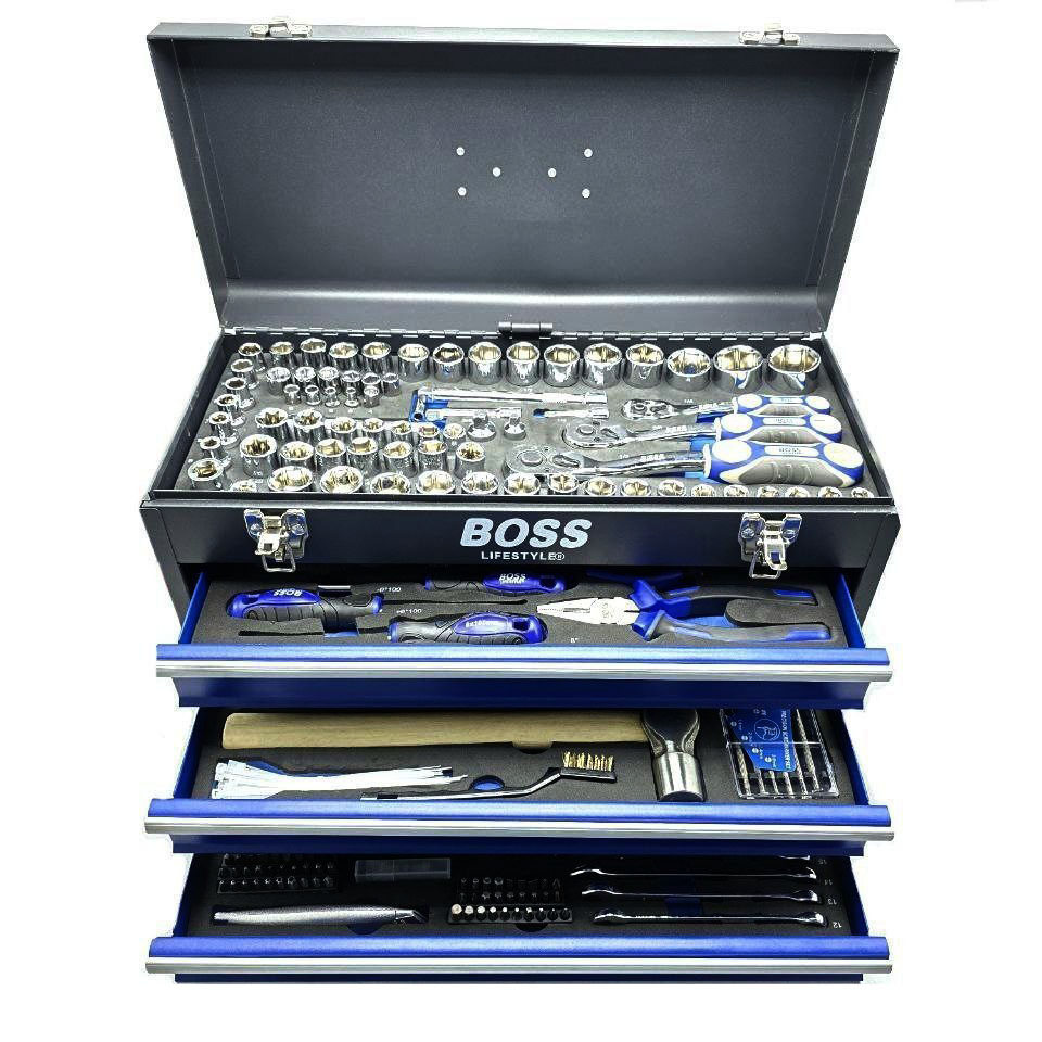مجموعه 400 عددی ابزار و بکس صنعتی باس مدل BS-BOX-408