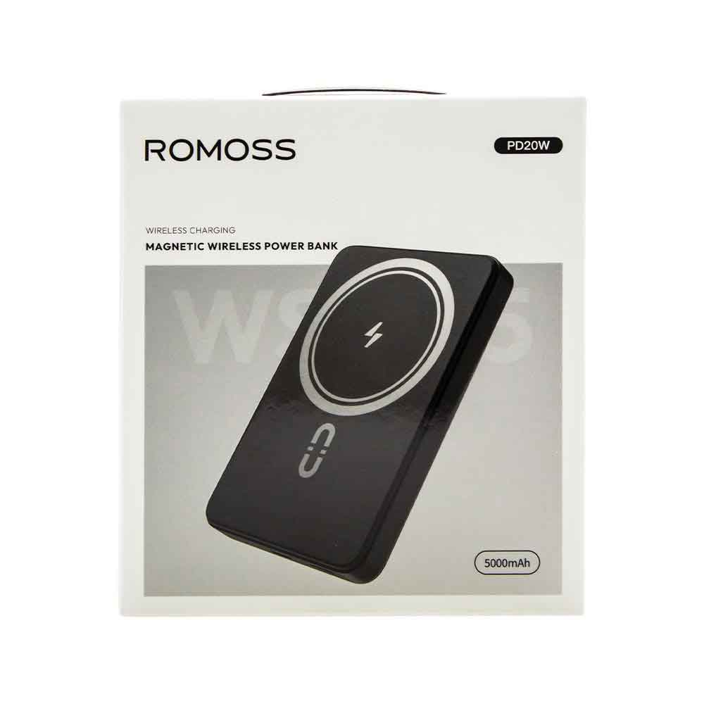 پاوربانک بی سیم 15 وات روموس مدل WSC05 131 ظرفیت 5000 میلی آمپرساعت