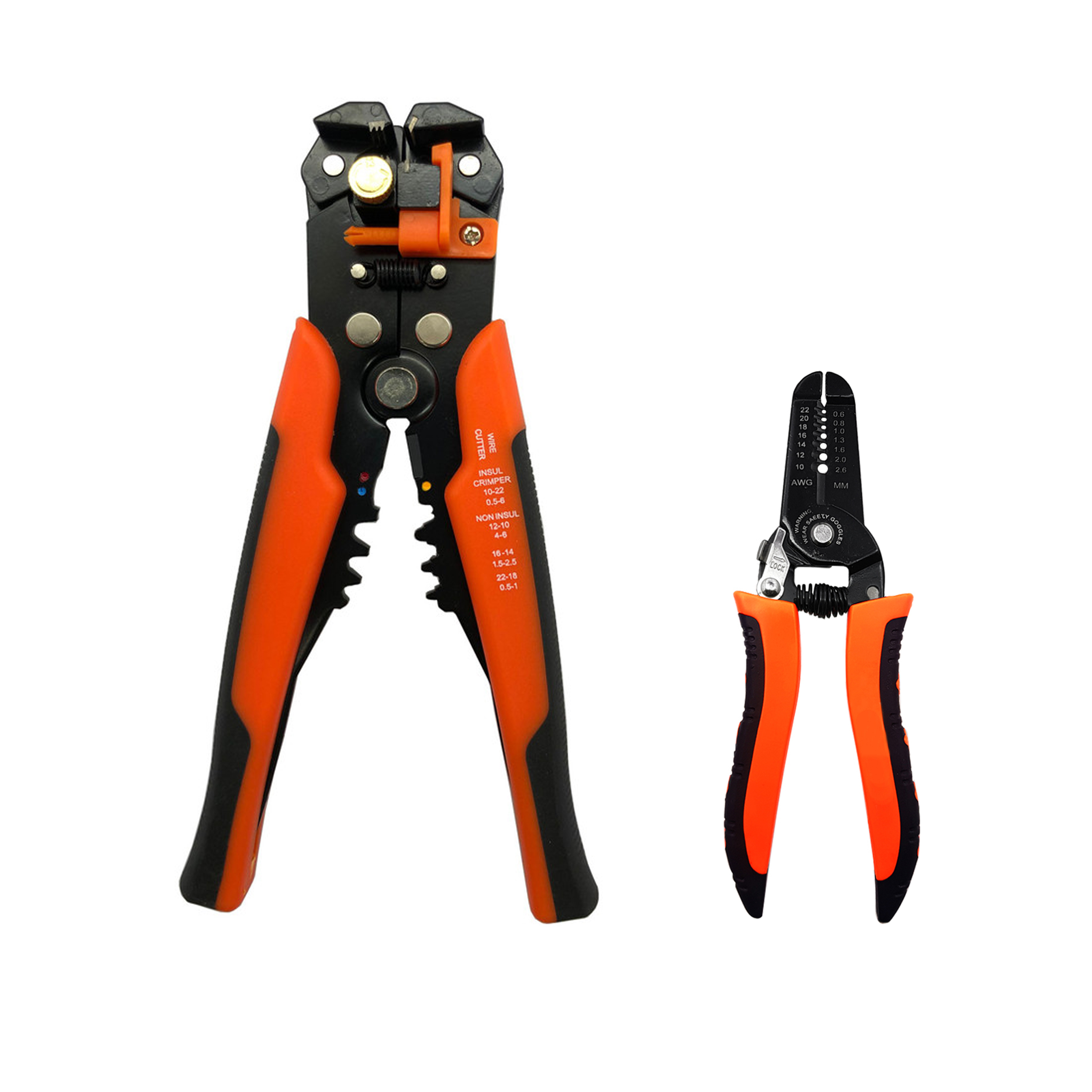 انبر سیم لخت کن سوکت زن مدل Super-Sim-100 به همراه انبر سیم لخت کن سایز 7 اینچ مجموعه 2 عددی