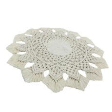 رومیزی بافتنی مدل مکرومه خورشید