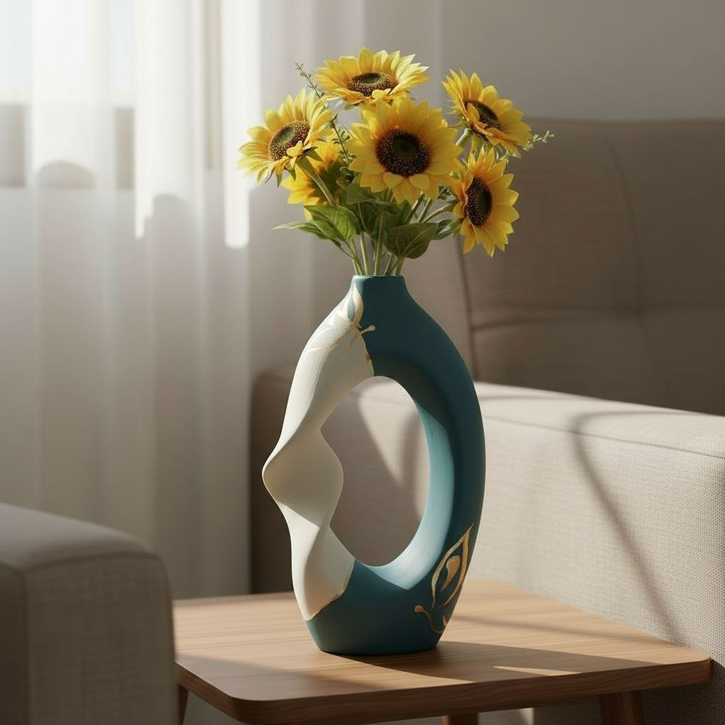 گلدان بتنی مدل پیچ مینیمال