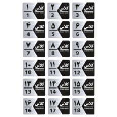 تابلو راهنما طرح کلاس مدل GNS1418 مجموعه 18 عددی