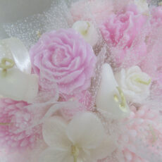 شمع باکس گل جاودان مدل عسل کد 501