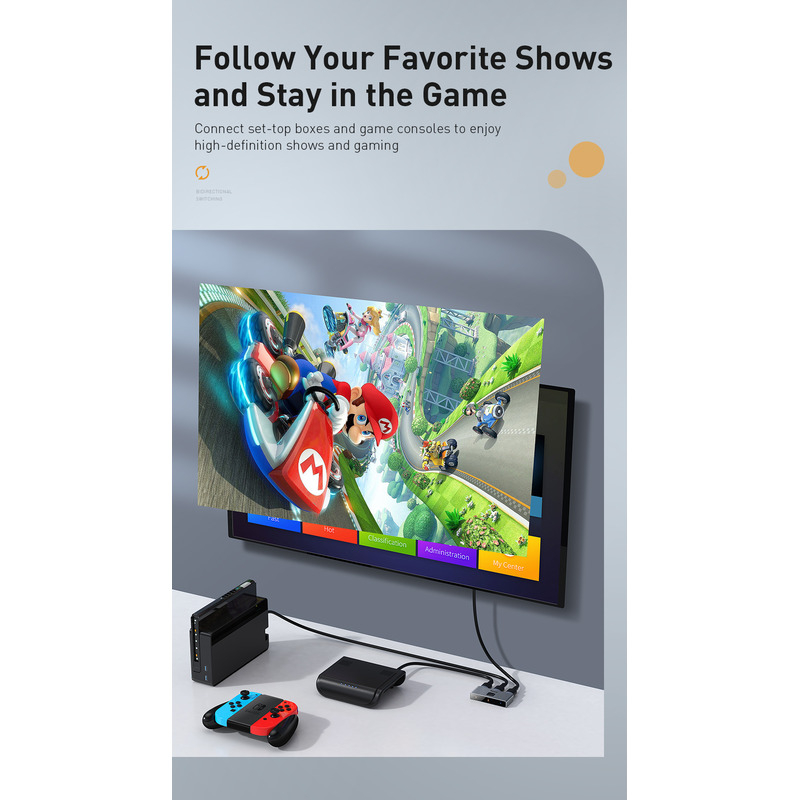 سوئیچ 1 به 2 HDMI بیسوس مدل HUBC0G