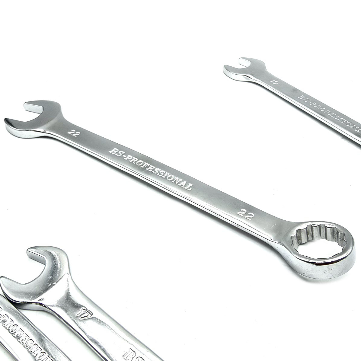 آچار یکسر تخت و یکسر رینگی باس مدل 6-22MM مجموعه 12 عددی