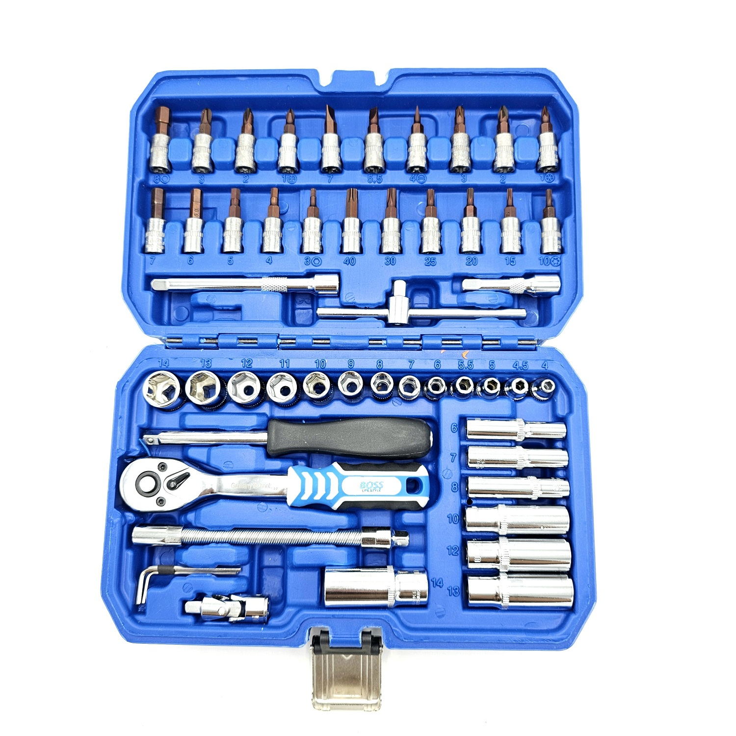 آچار بکس باس مدل BS123ST160_24 مجموعه 53 عددی