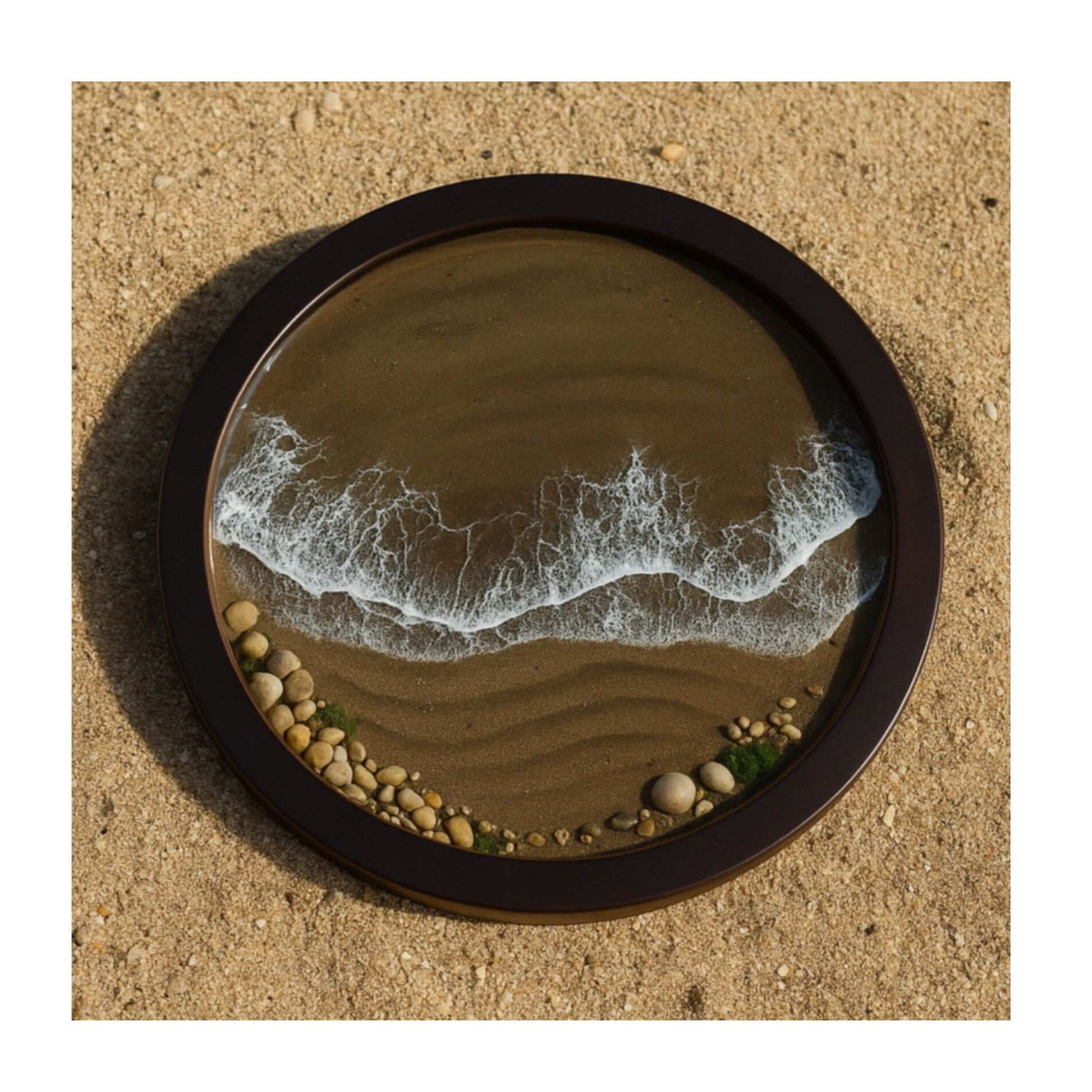 تابلو رزینی مدل ساحل و دریا