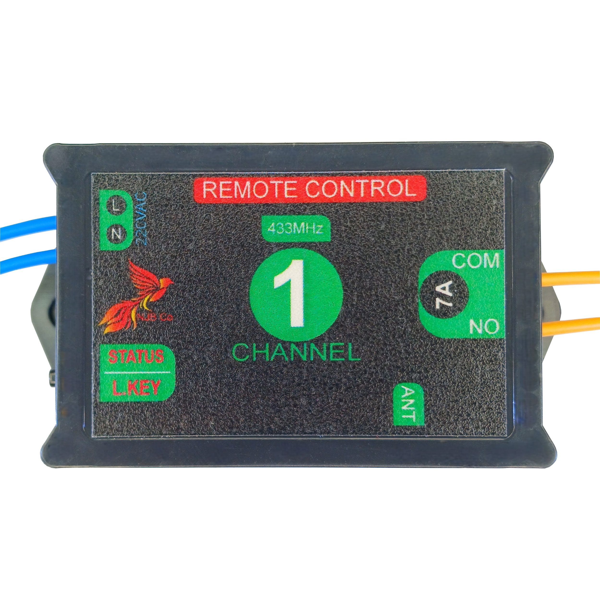 گیرنده و ریموت کنترل 4 کانال مجزا ان جی بی مدل SEP-CH4-01