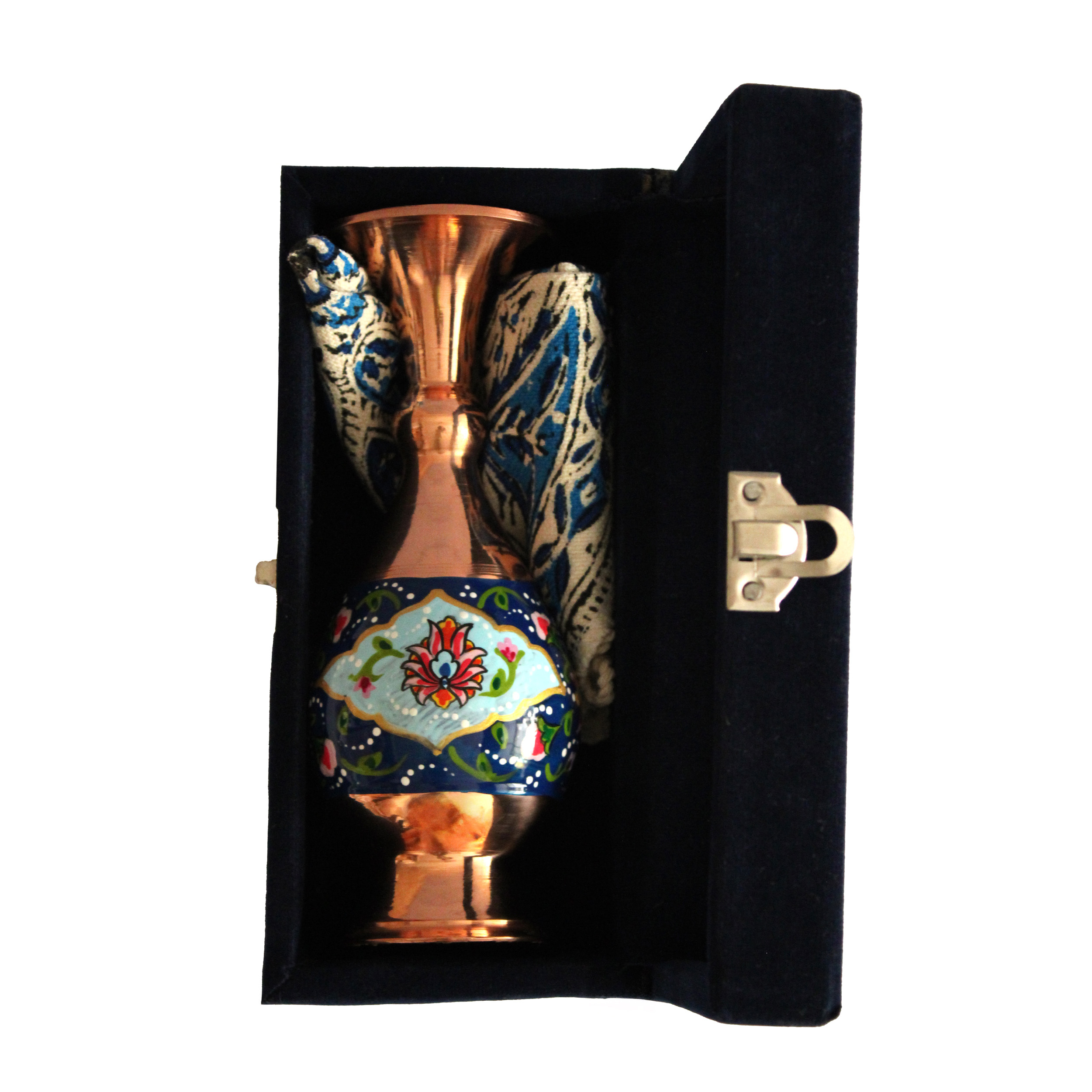 ست هدیه مدل رسمی گلدان و سفره قلمکاری