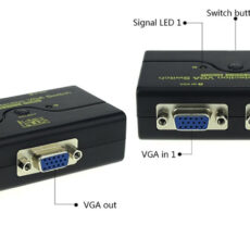 سوئیچ دو پورت VGA کی نت پلاس مدل KPM9021