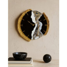 ساعت دیواری رزینی مدل سه تکه دفرمه