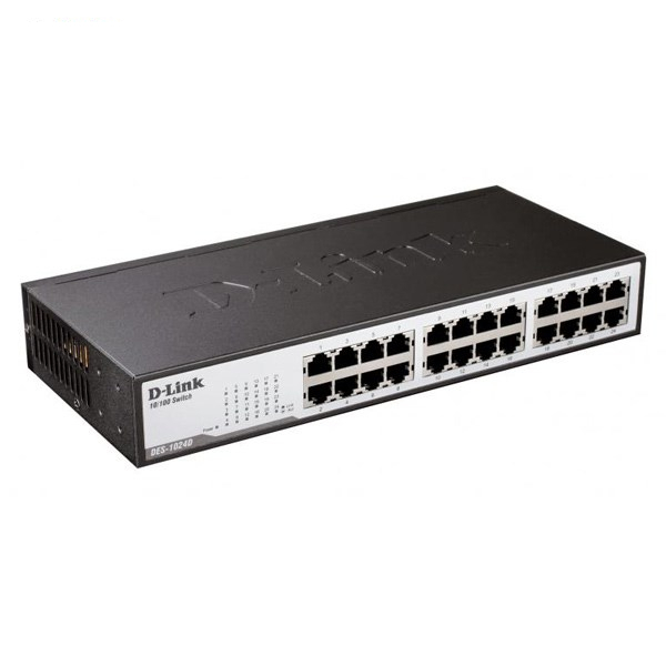 سوییچ 24 پورت غیر مدیریتی و دسکتاپ دی-لینک مدل DES-1024D