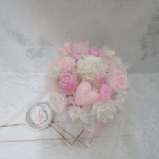 شمع باکس گل جاودان مدل عسل کد 501