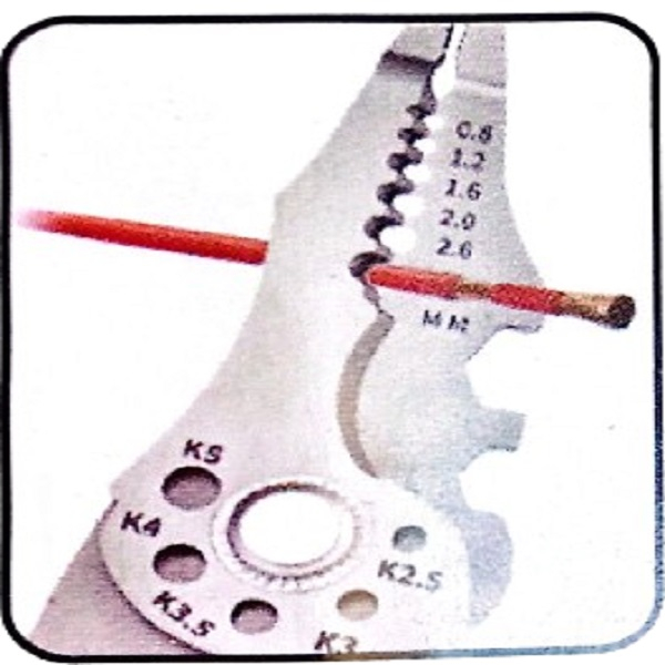 انبر سیم لخت کن سرکج مدل NO_1 سایز 8 و نیم اینچ