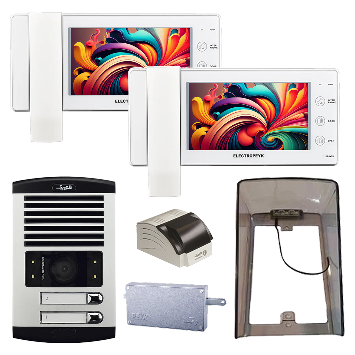 دربازکن تصویری الکتروپیک مدل FD/1086/2/1294/White