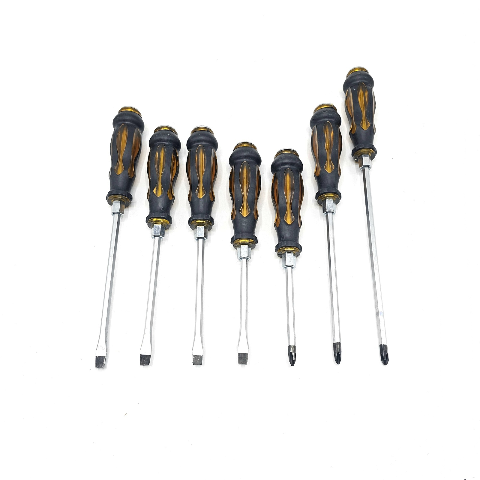 پیچ گوشتی ضربه خور کد 7 بسته 7 عددی