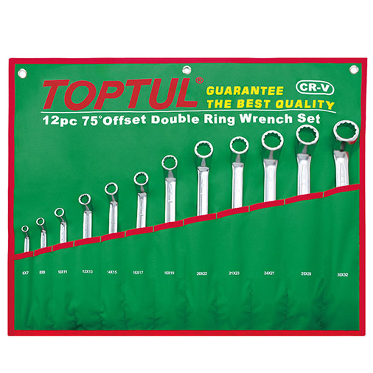 مجموعه 12 عددی آچار دو سر رینگ تاپ تول مدل GAAA1204