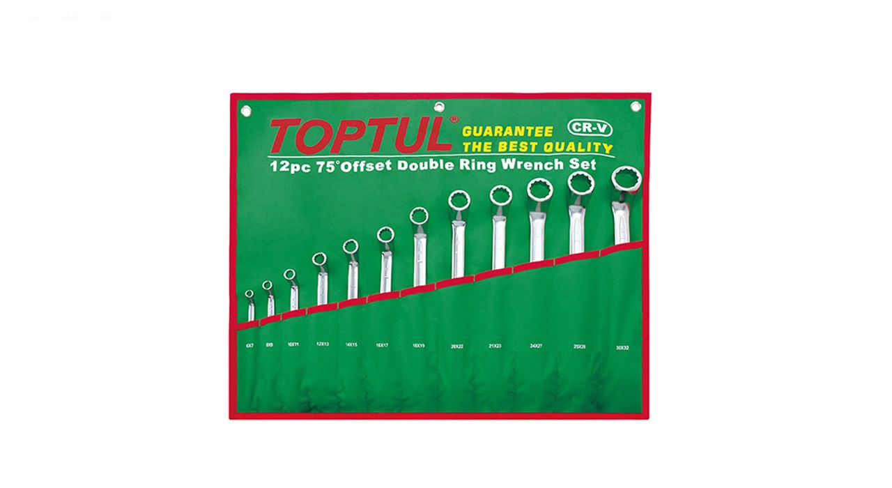 مجموعه 12 عددی آچار دو سر رینگ تاپ تول مدل GAAA1204