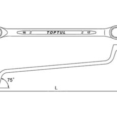 مجموعه 12 عددی آچار دو سر رینگ تاپ تول مدل GAAA1204