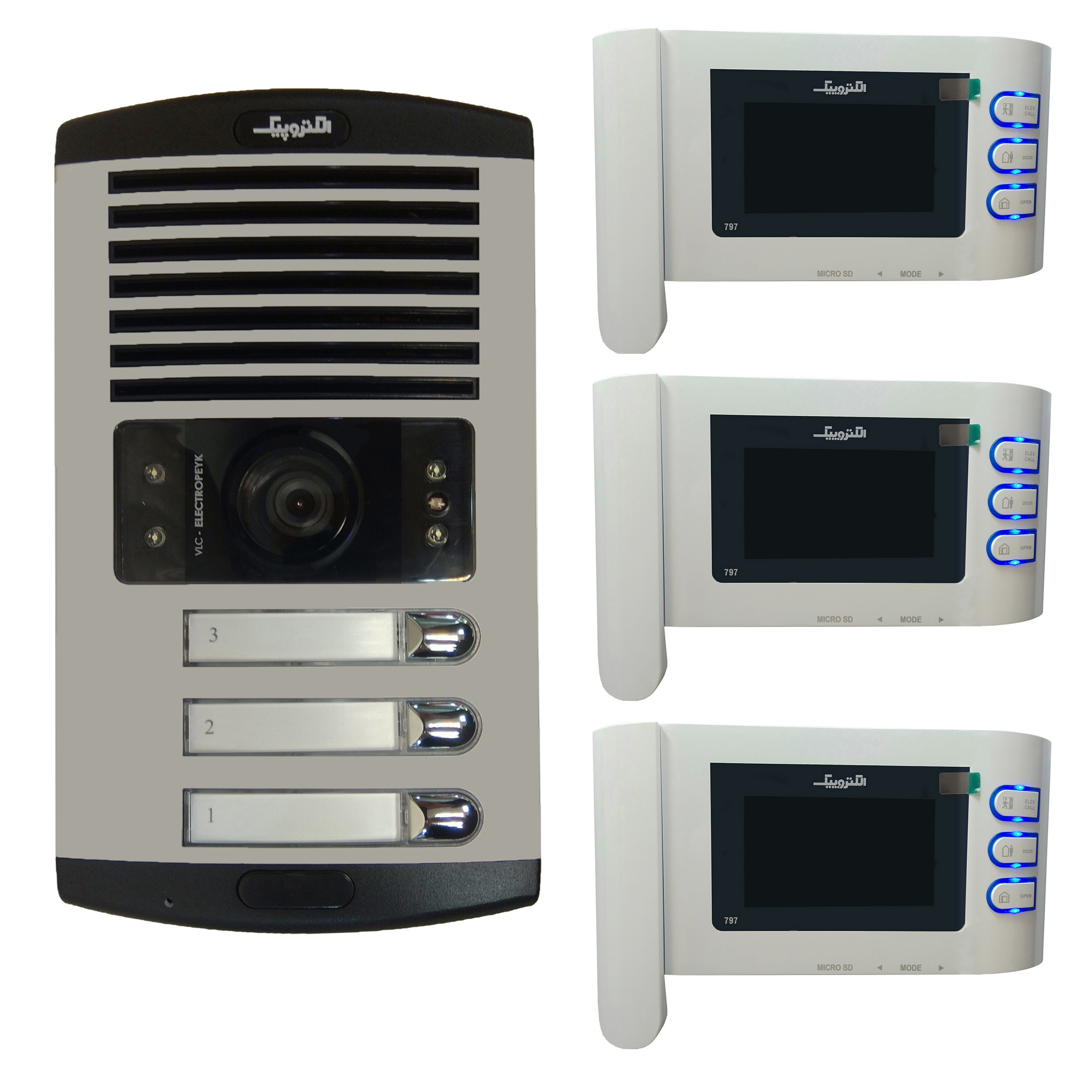 دربازکن تصویری الکتروپیک مدل 797 کد 1024 مجموعه 4 عددی