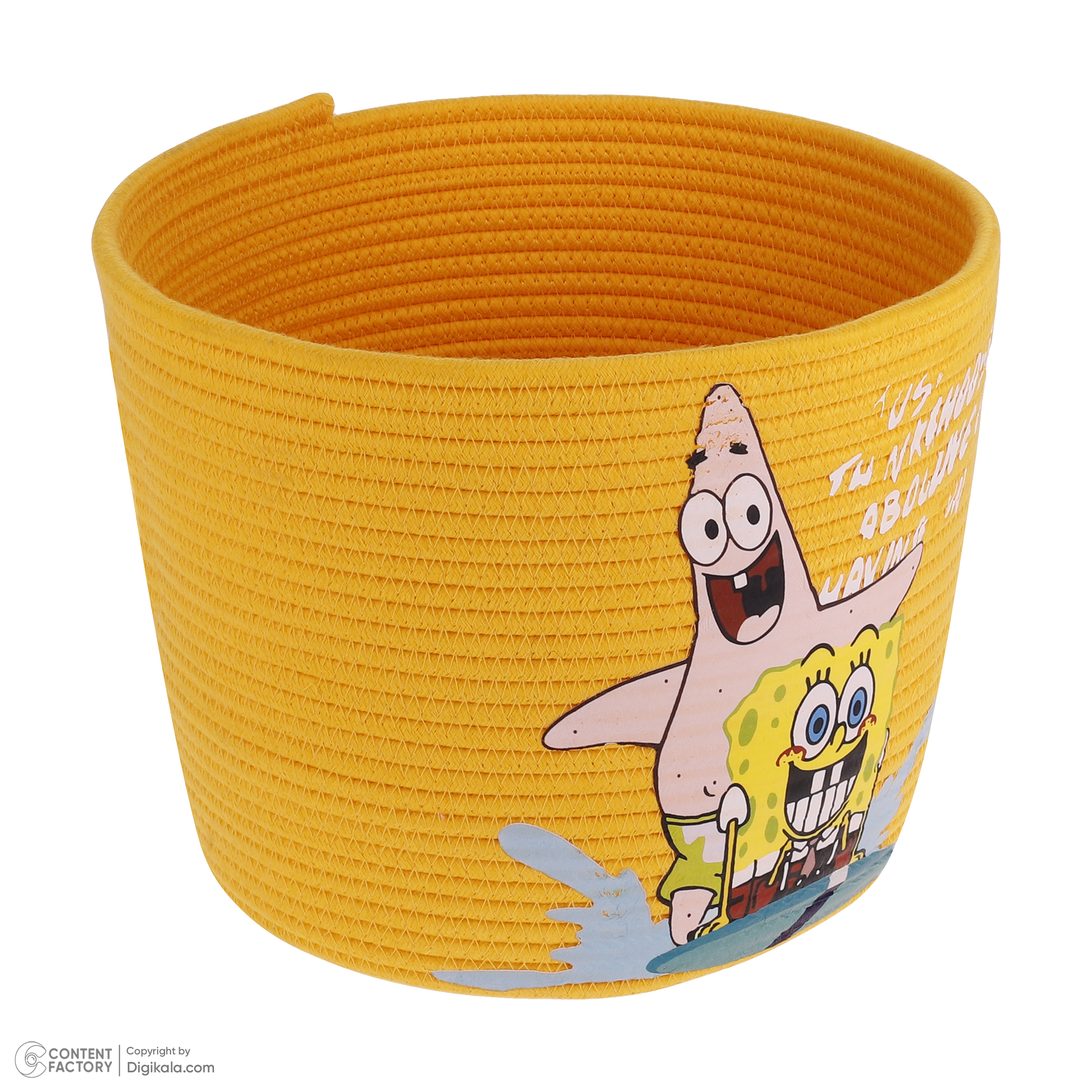 سطل زباله اتاق کودک مدل باب اسفنجی