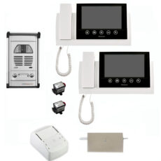 مجموعه دربازکن تصویری سیماران مدل 72TKM-VFC2D به همراه محافظ ولتاژ مانیتور