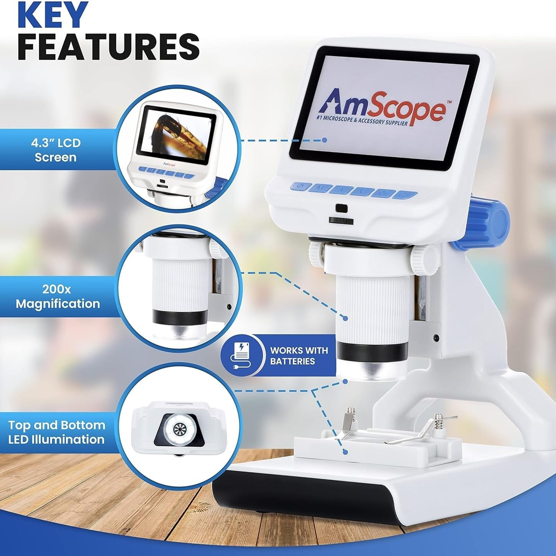 میکروسکوپ دیجیتال مدل Full HD 12MP به همراه ریموت کنترل