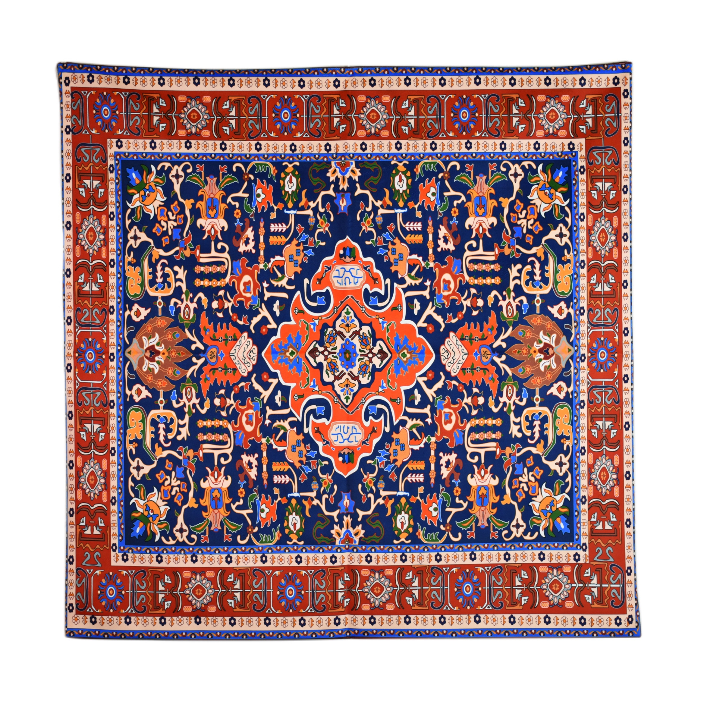 رومیزی مدل مخمل طرح کاشی کد 147