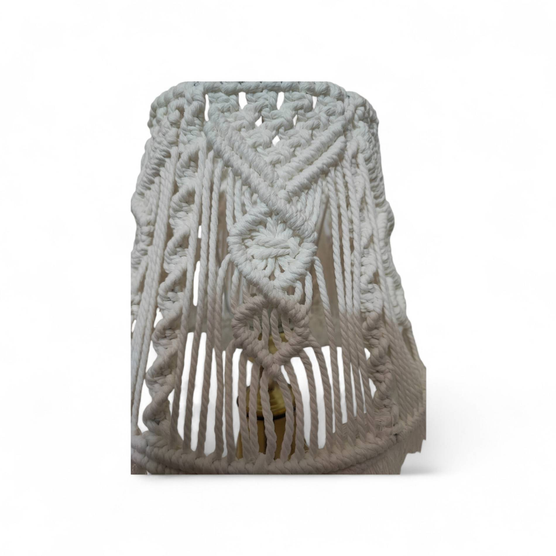 آباژور شیشه ای مدل مکرومه کد 02