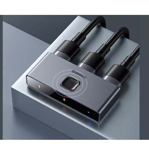 سوئیچ 1 به 2 HDMI باسئوس مدل CAHUB-BC0G