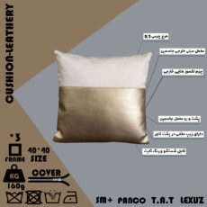 کاور کوسن مدل چرمی کد C-LEATHERY-AGF40 بسته 3 عددی