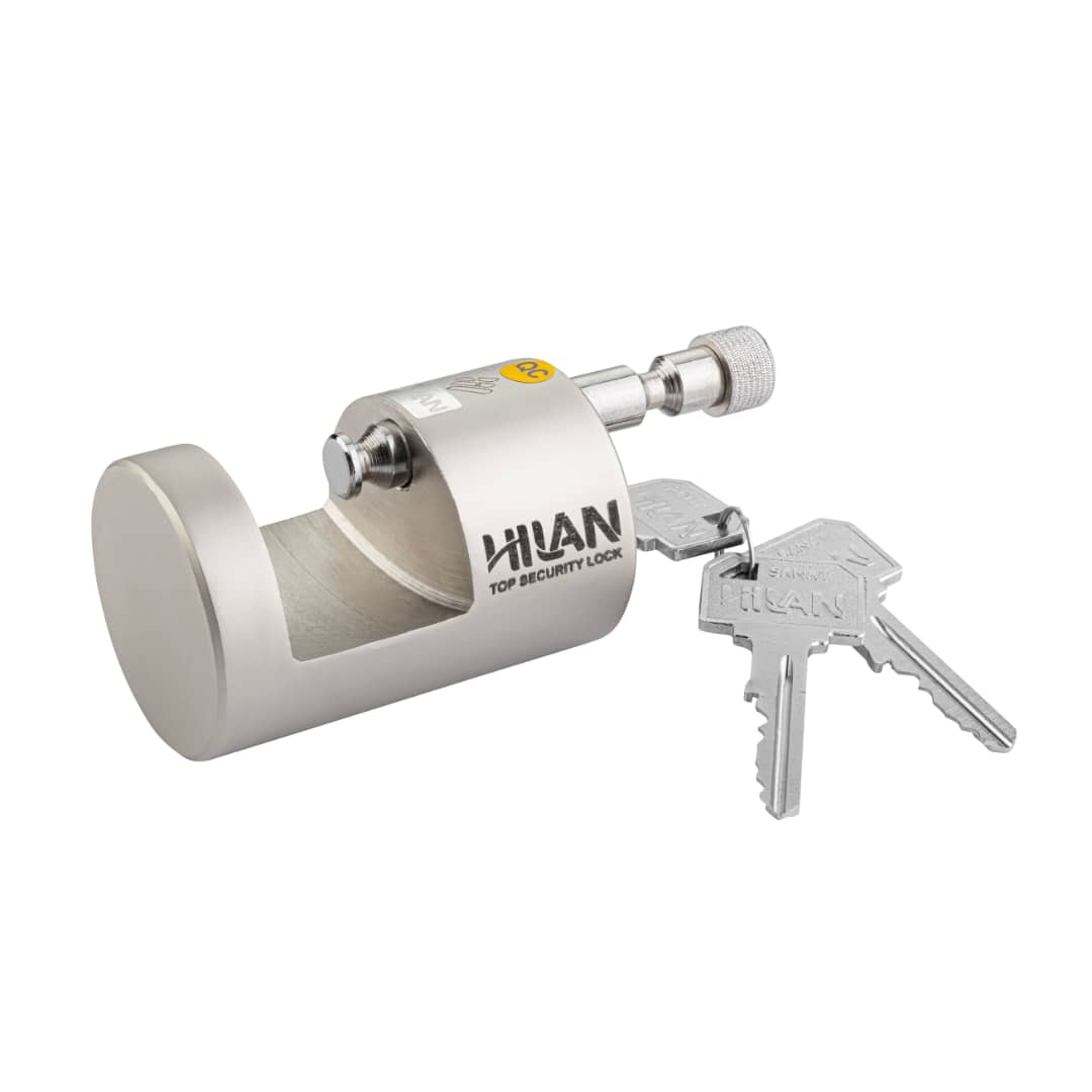 قفل استوانه ای هیلان یراق قاجار زاده مدل لئون سایز ۸۴ میلی متر