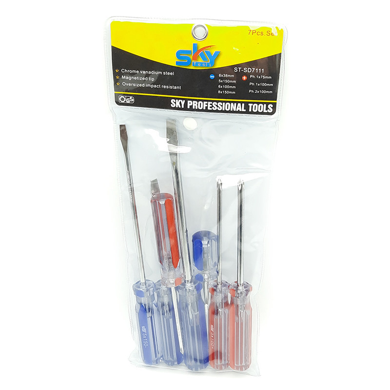 پیچ گوشتی اسکای مدل SD-7111 مجموعه 7 عددی